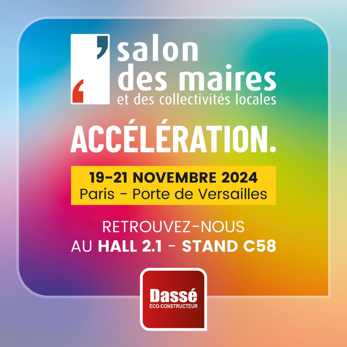 Participation salon des Maires 2024 - Dassé