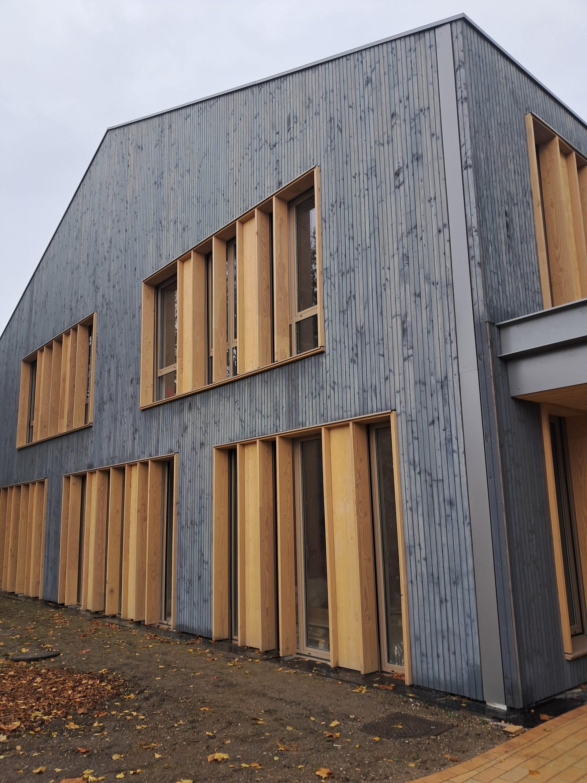 photo de la façade de la construction modulaire Bègles