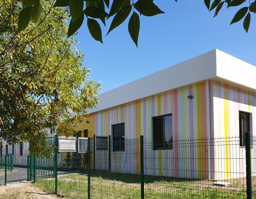 construction modulaire école Elsa Triolet